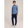 WE Fundamentals slim fit overhemd blue shadow
