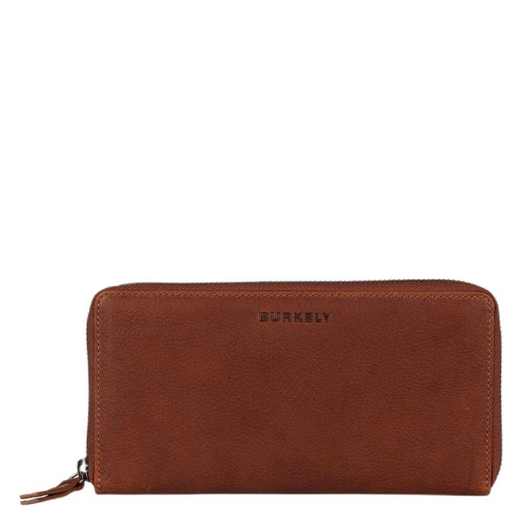 BURKELY leren portemonnee Antique Avery L cognac