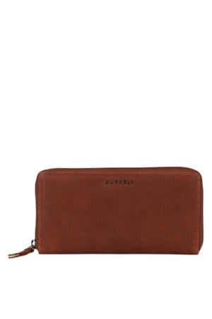 leren portemonnee Antique Avery L cognac