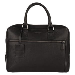 13.3 inch leren laptoptas Antique Avery zwart