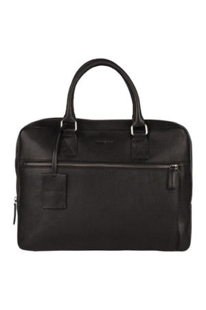 13.3 inch leren laptoptas Antique Avery zwart