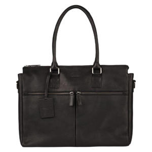 15.6 inch leren laptoptas Antique Avery zwart