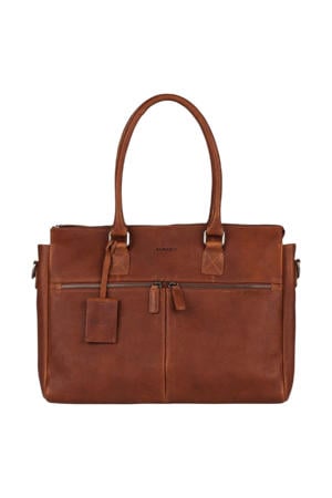 15.6 inch leren laptoptas Antique Avery cognac