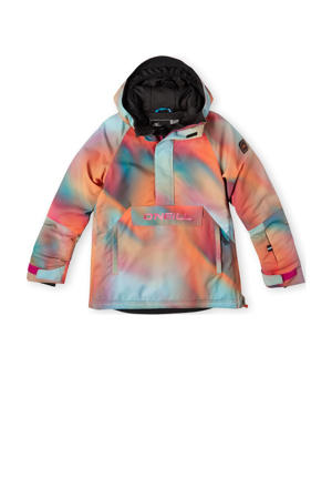 ski-anorak blauw/roze/oranje