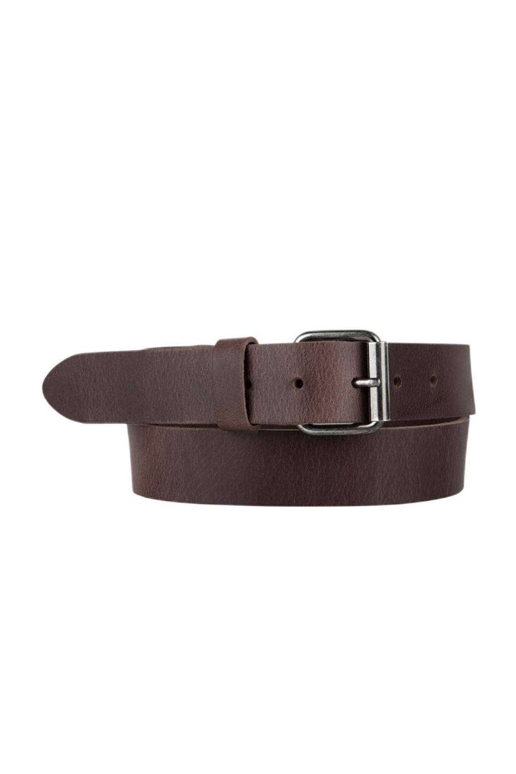 Cowboysbelt leren riem donkerbruin