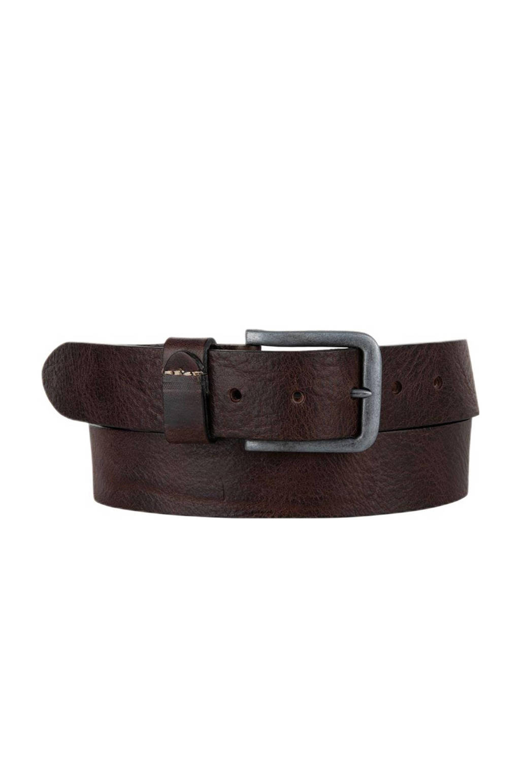 Cowboysbelt leren riem donkerbruin