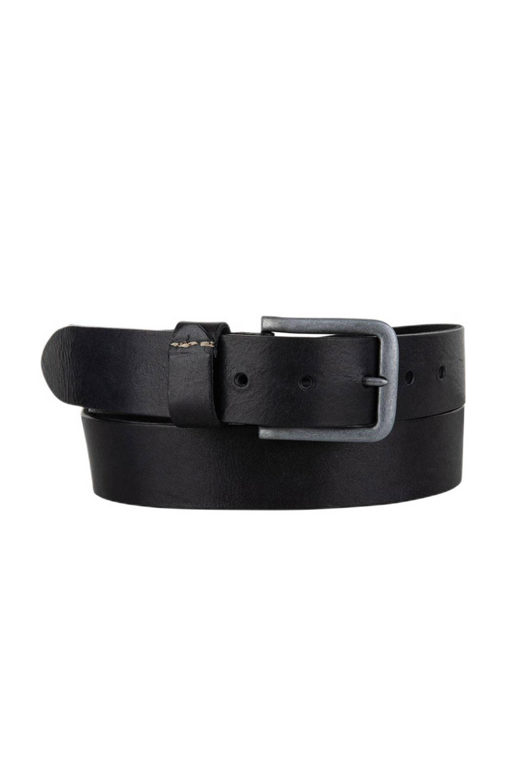 Cowboysbelt leren riem zwart