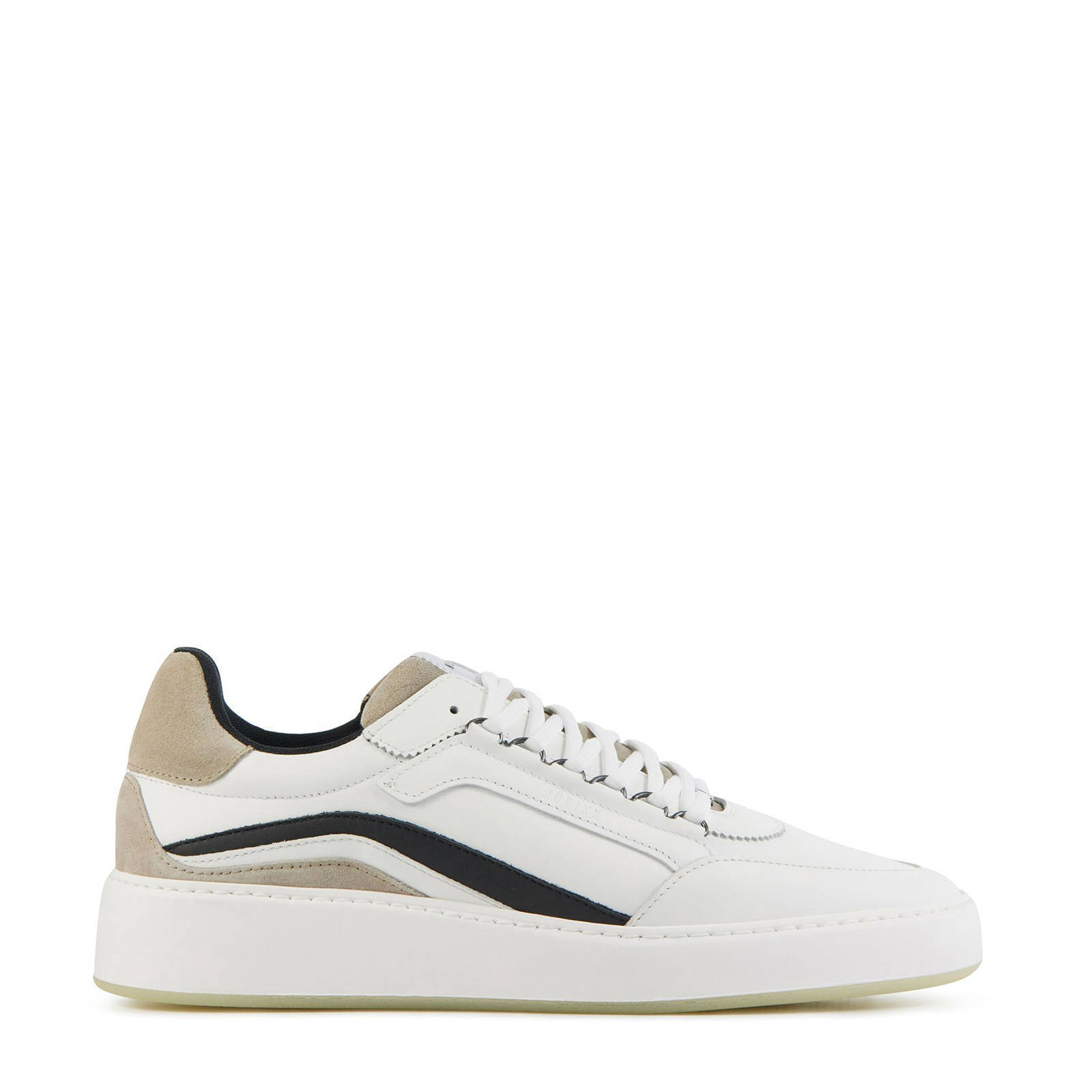 Nubikk Jiro Jam leren sneakers wit | wehkamp