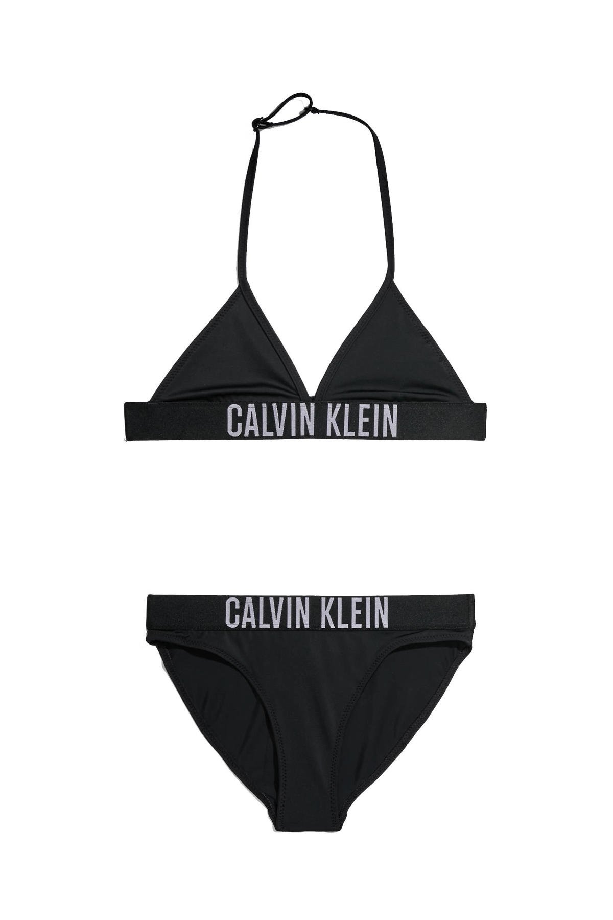 Bij naam informeel Verlichten Calvin Klein triangel bikini zwart | wehkamp