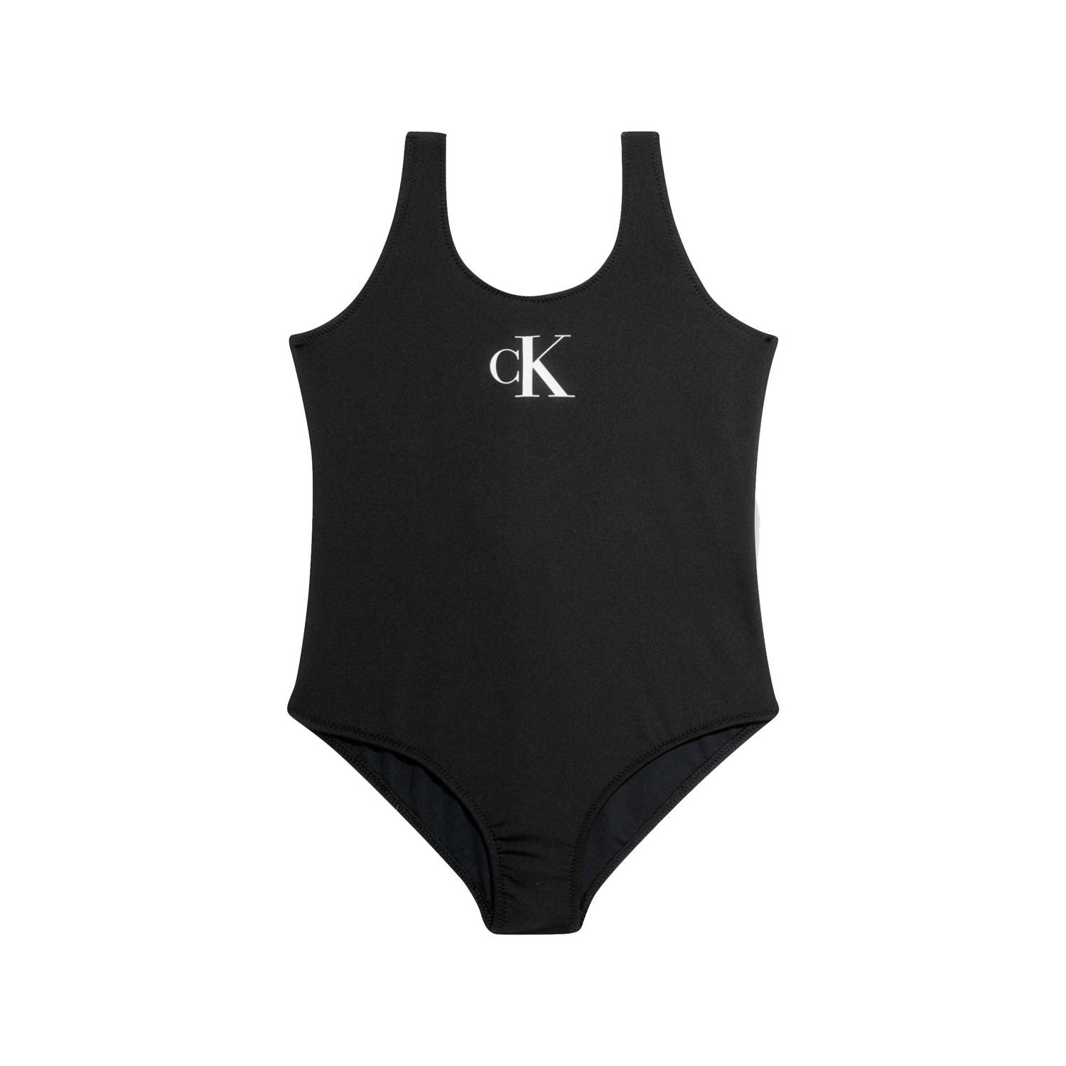 Calvin Klein Badpak Zwart Meisjes Gerecycled polyester Logo 128 140