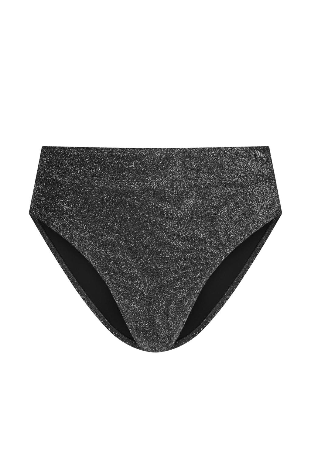 Beachlife high waist bikinibroekje met lurex antraciet wehkamp