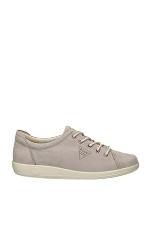 Soft 2.0 nubuck veterschoenen taupe
