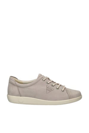 Soft 2.0 nubuck veterschoenen taupe