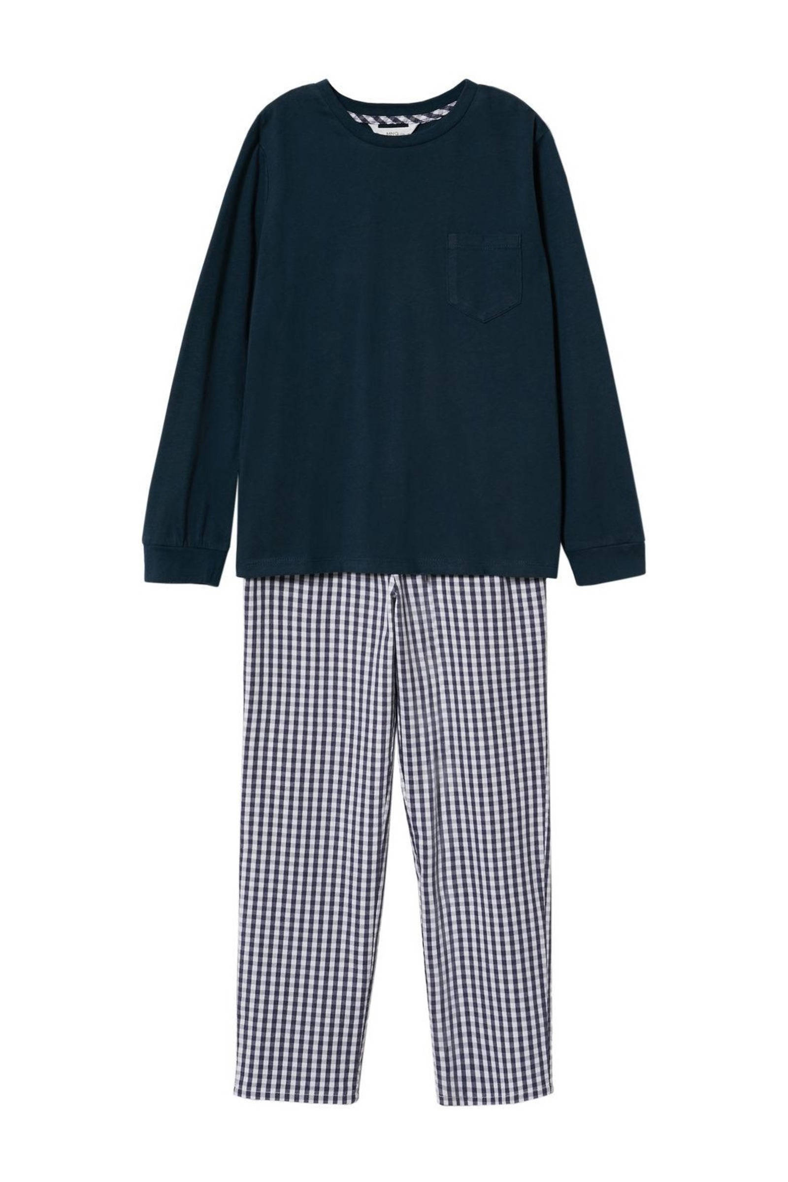 Little Label geruite pyjama blauw | wehkamp