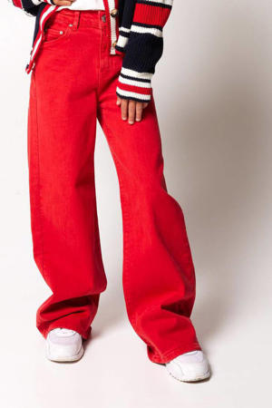 wide leg jeans Olivia Jr Colored rood