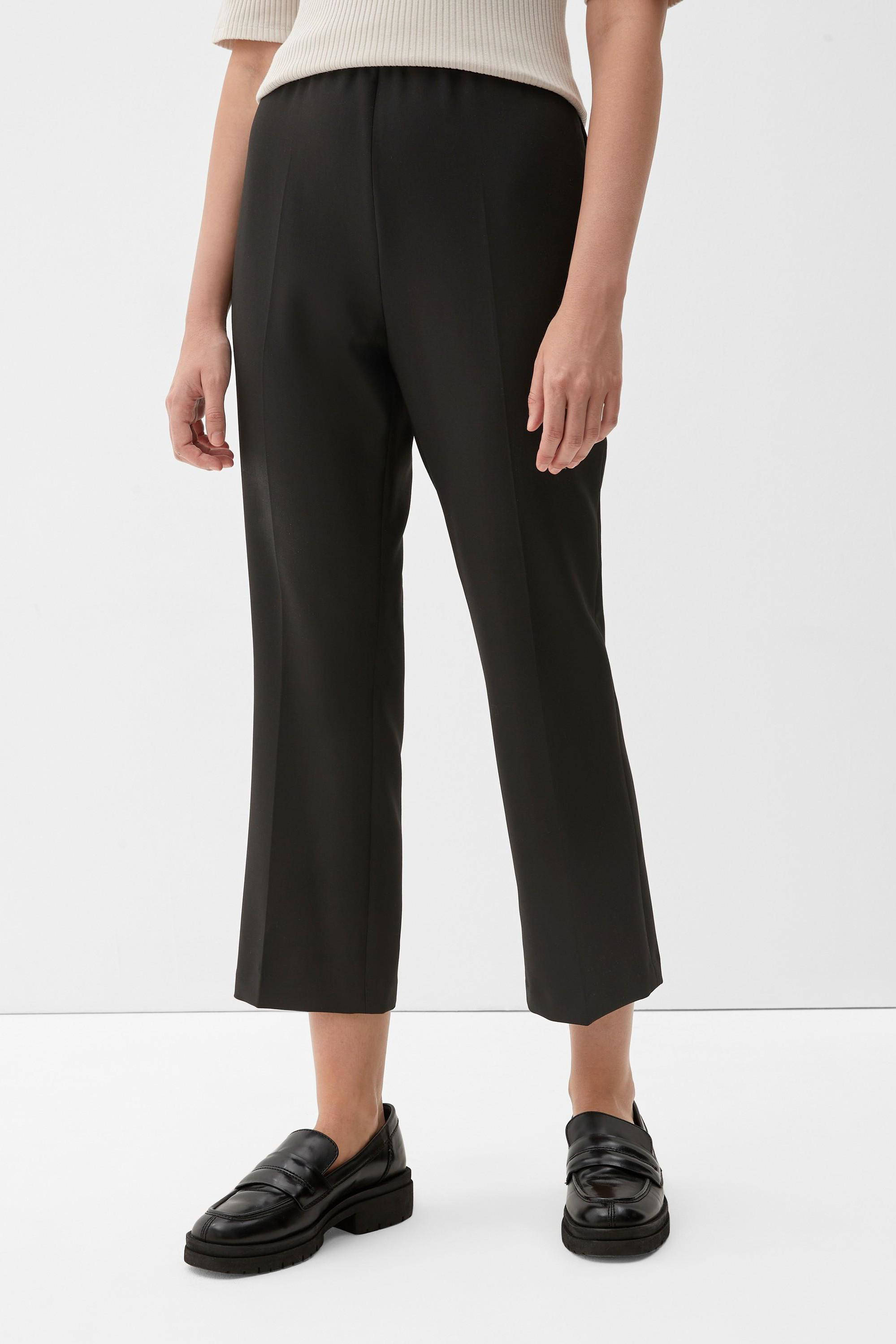 s.Oliver Black Label 7\/8-broek zwart casual uitstraling Mode Broeken 7/8-broeken 
