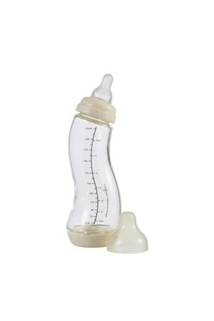 Glazen S-Babyfles Anti Koliek - 250 ml - Créme - Anti Colic tegen krampjes