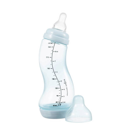 Difrax Natural S-Babyfles Anti Koliek - 250 ml - Lichtblauw - Anti Colic tegen krampjes afbeelding
