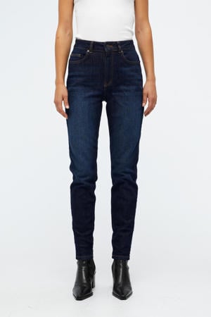 high waist skinny jeans OBJNAIA donkerblauw
