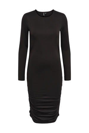 jurk PCNALA van gerecycled polyester zwart