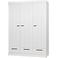 WOOOD Connect Kledingkast 3-Deurs met Lade - Grenen -Dust - 195x140x53