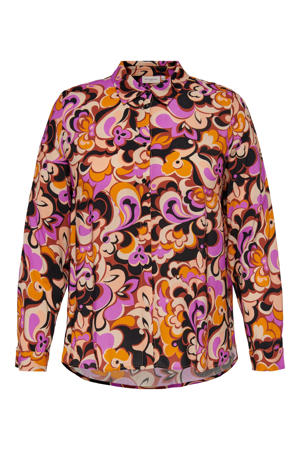 blouse met paisleyprint multicolour