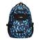 Enrico Benetti rugzak Santa Cruz met grafische print zwart/blauw