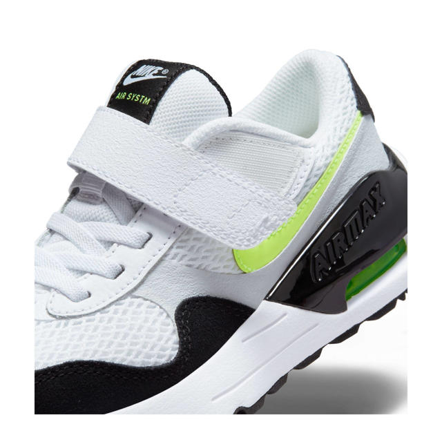 Kunstmatig Zuinig Persoon belast met sportgame Nike Air Max Systm sneakers wit/zwart/geel | wehkamp
