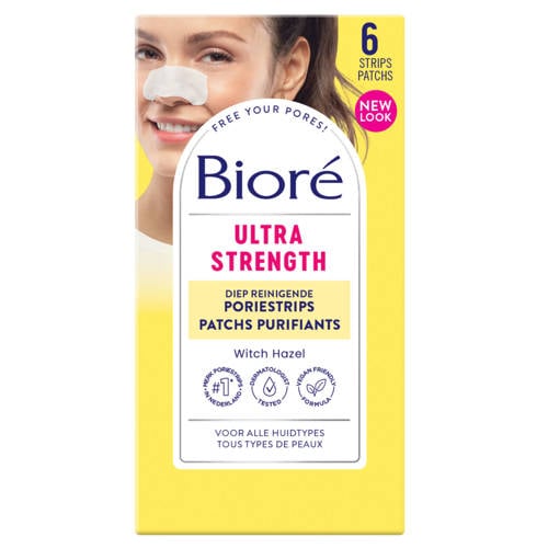 Bioré Ultra Diep Reinigende Porie strips 6 strips afbeelding