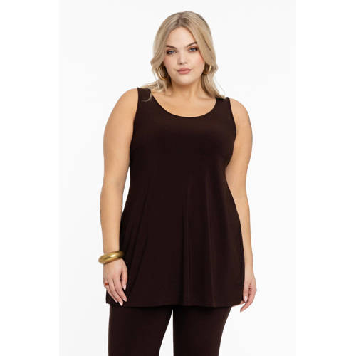 YOEK Travelstof singlet bruin afbeelding
