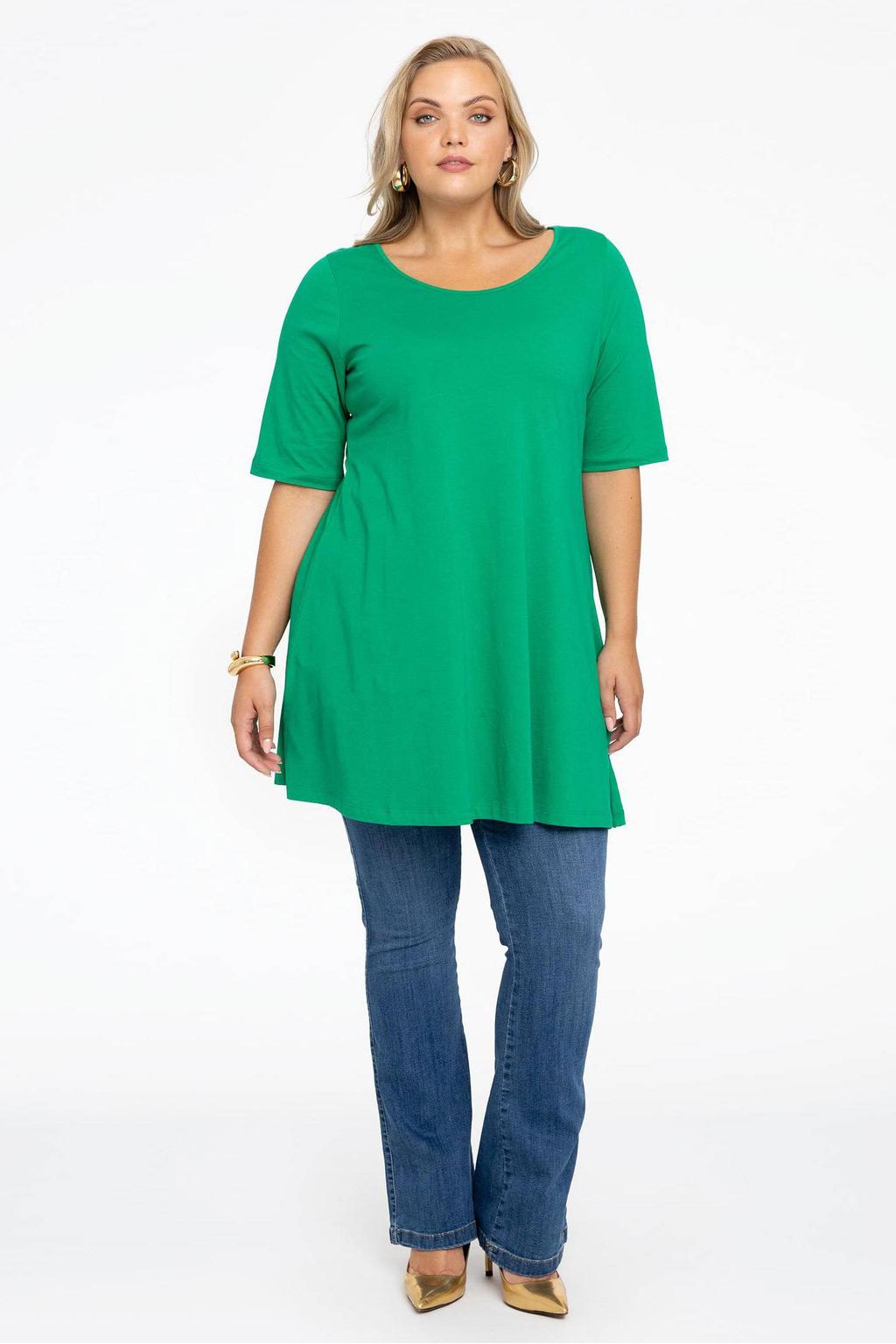 YOEK top wide bottom fit groen