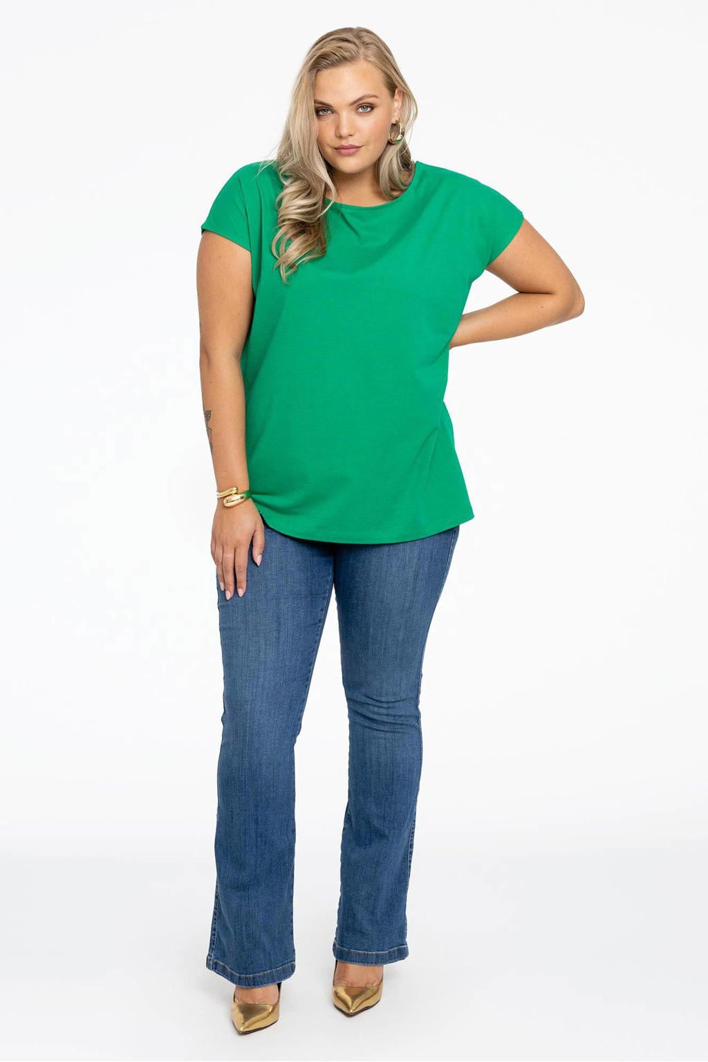 YOEK T-shirt groen