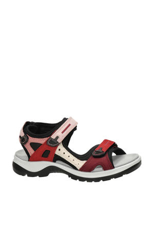 Offroad  suède outdoor sandalen rood/roze