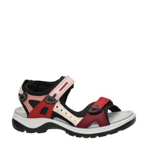 Offroad  suède outdoor sandalen rood/roze
