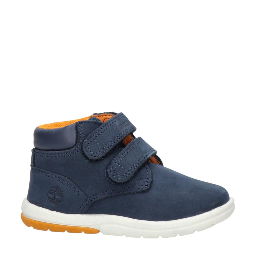 Blauwe jongens Timberland Tracks nubuck enkelboots met klittenband