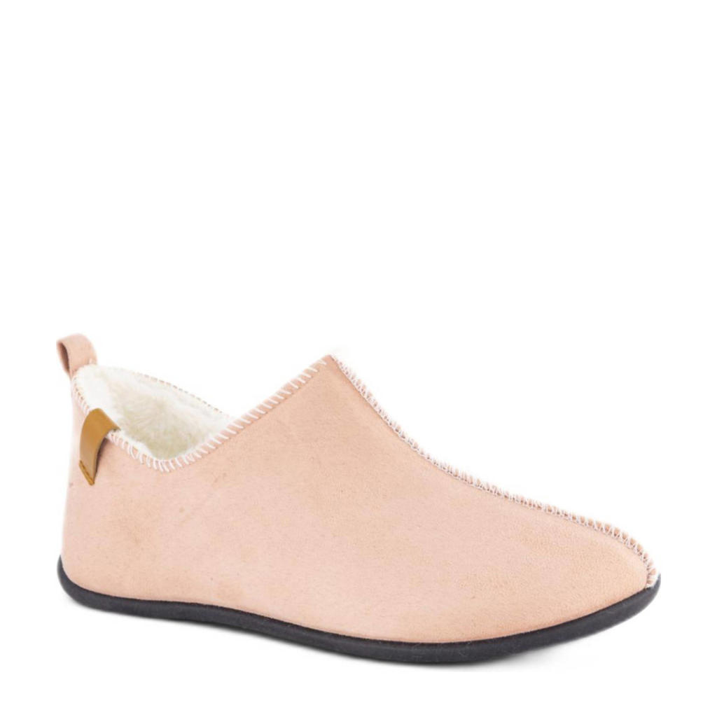 Roze dames Casa mia pantoffels van textiel 