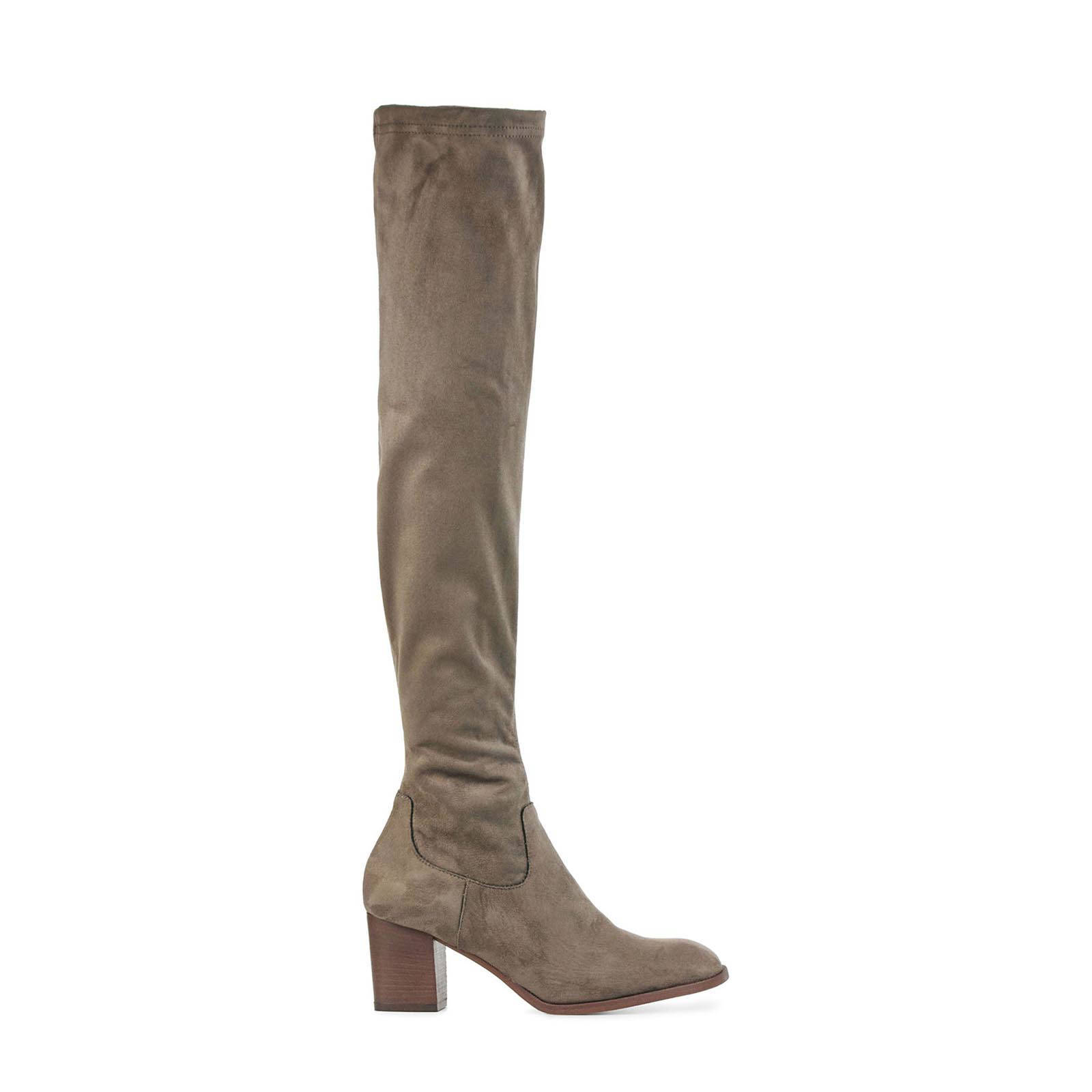 Equilia overknee laarzen taupe