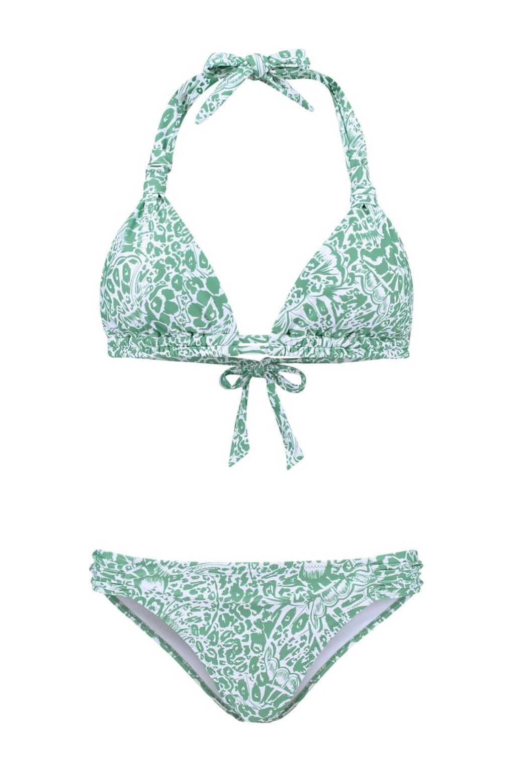 Shiwi triangel bikini Bibi groen/wit wehkamp