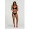 Shiwi voorgevormde triangel bikini set met ruches Beau zwart