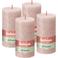 Bolsius stompkaars Rustiek (Ø6,8x13 cm) (set van 4)