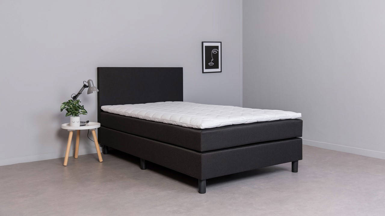 Beter Bed Complete Boxspring Box Owen Vlak Met Gestoffeerd Matras ...