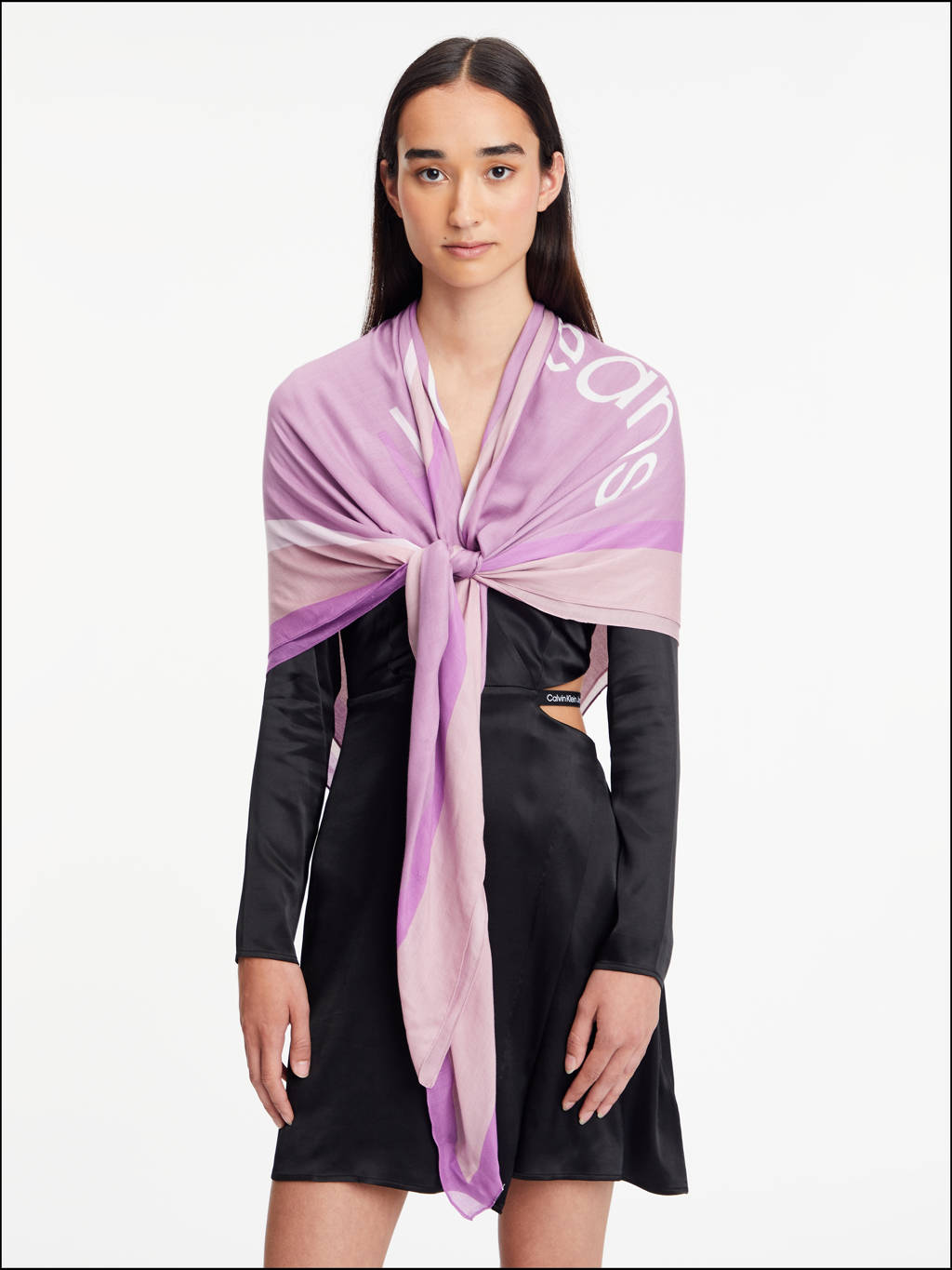 Verminderen sap microscoop Calvin Klein sjaal met logo lila | wehkamp