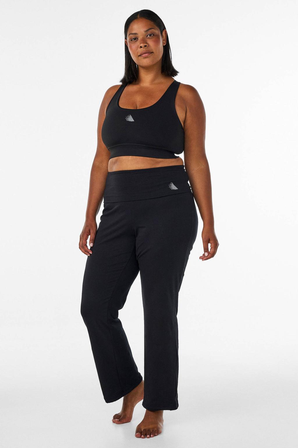 ACTIVE By Zizzi Plus Size joggingbroek zwart