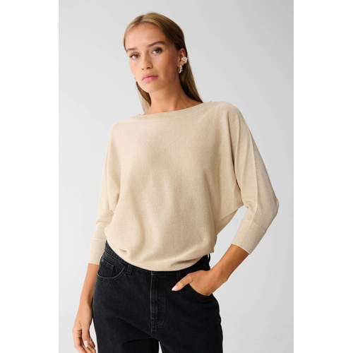 Shoeby top Glitter batwing zand afbeelding