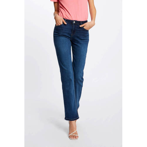 Morgan straight leg jeans dark blue afbeelding