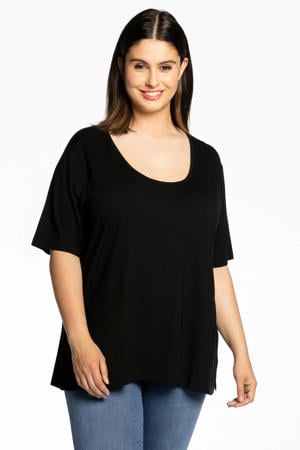 T-shirt a-lijn zwart