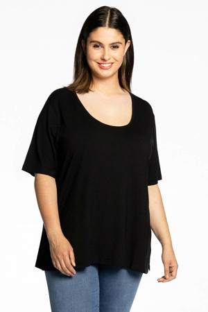 T-shirt a-lijn zwart