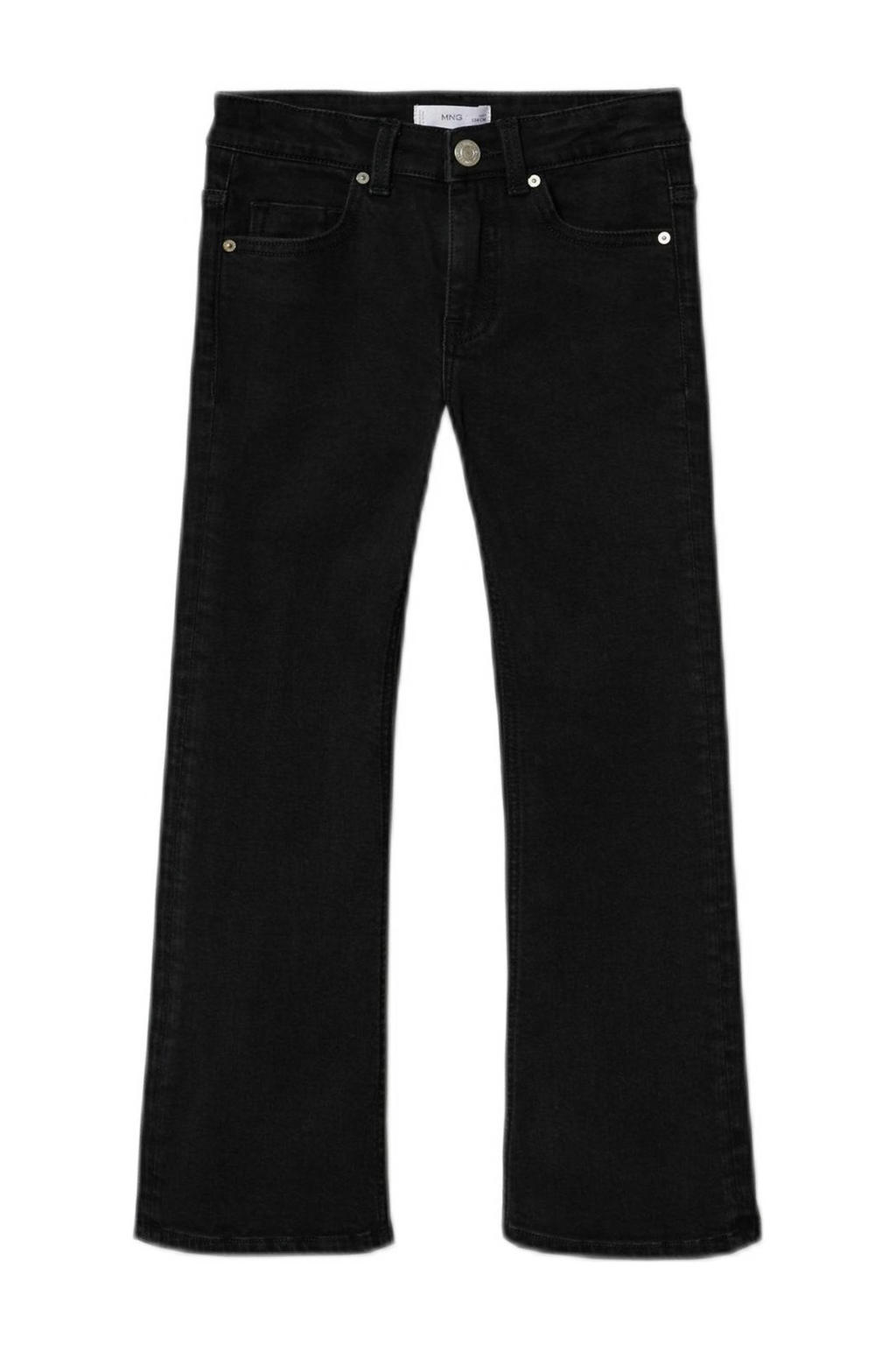 Mango Kids flared jeans black denim wehkamp
