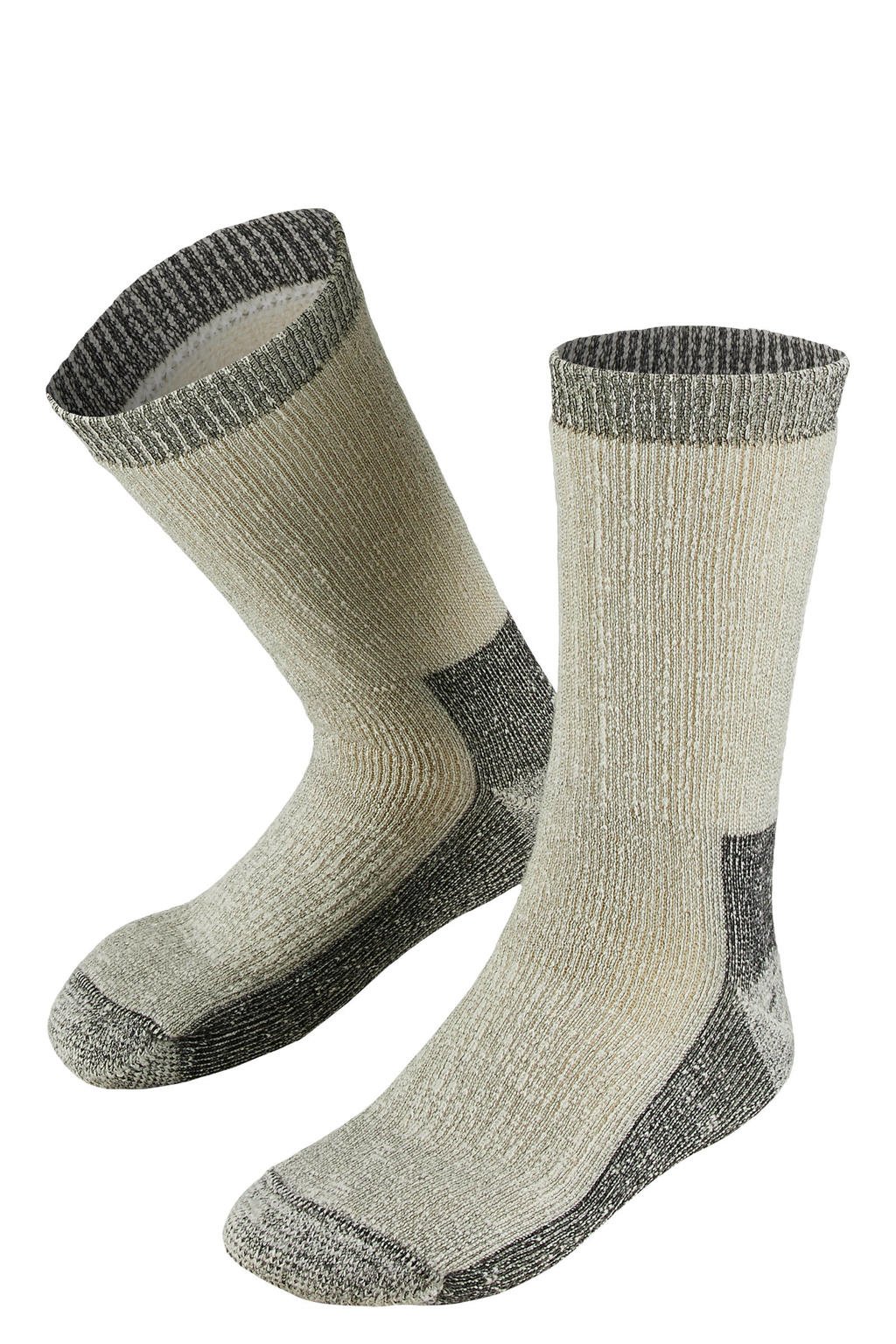 Xtreme thermo wandelsokken beige/grijs