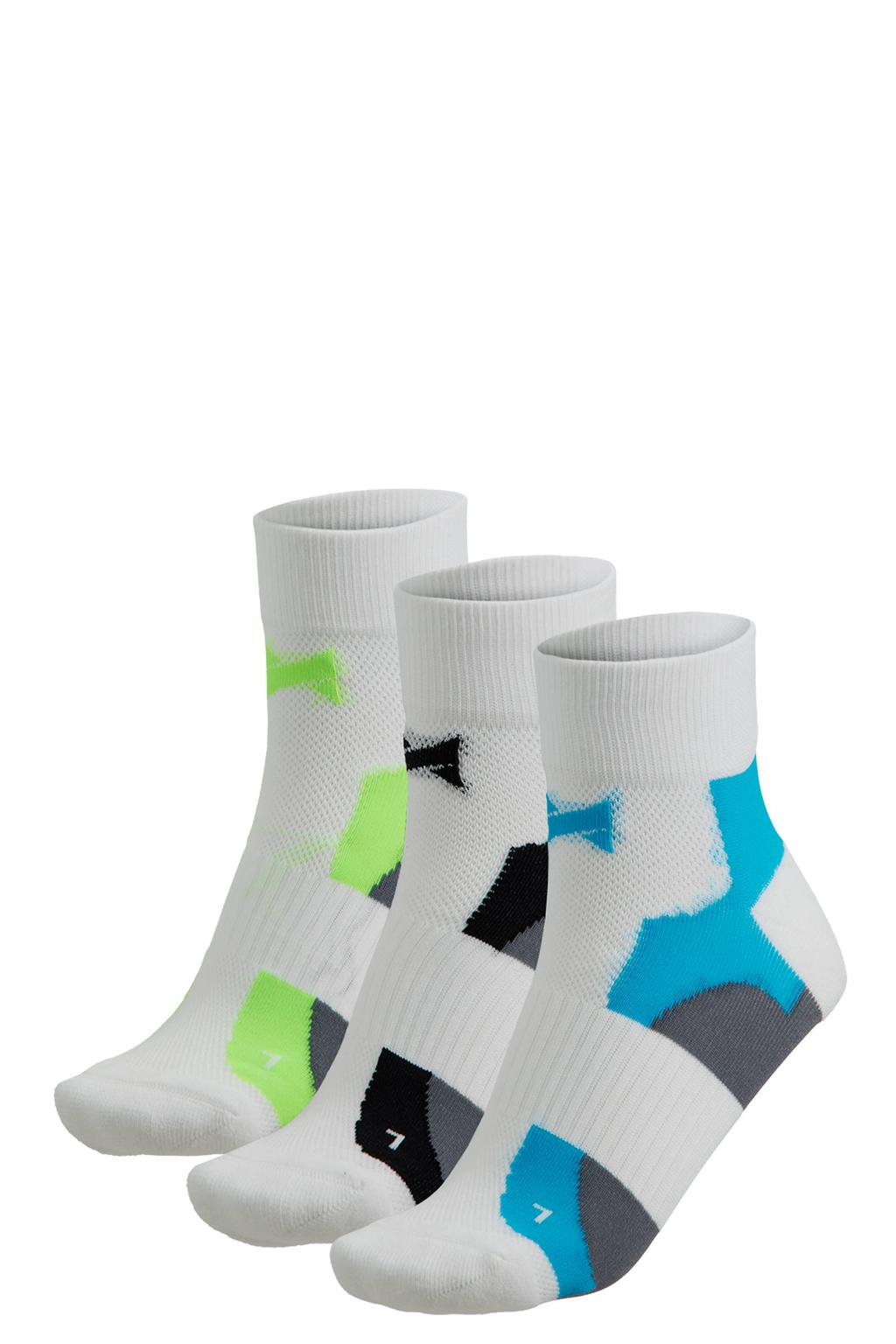 Xtreme fietssokken - wit/grijs/multi (set van 3)